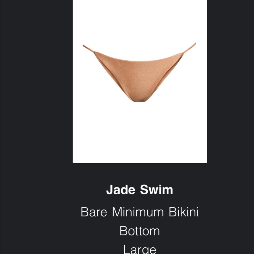 Jade Swim Bare Minimum Bikini Bottom - Dulce sheen